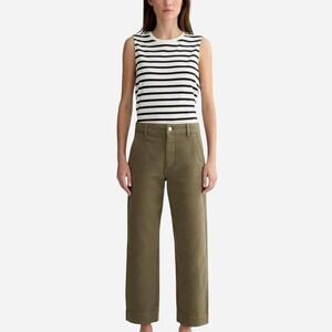Everlane Utility Straight Leg Pant Kalamata Green